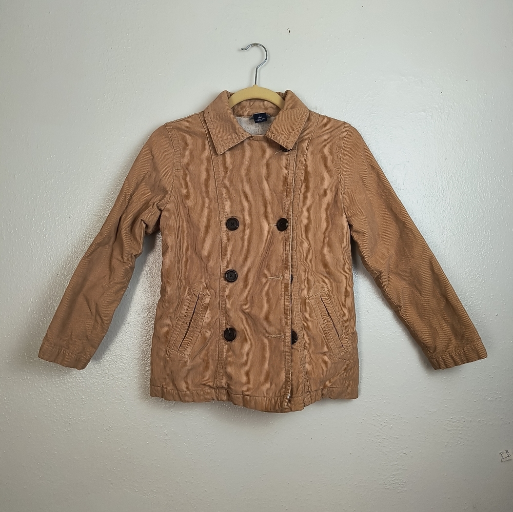 Gap Kids Tan Pea Coat Corduroy Girl's Size L(10) Casual